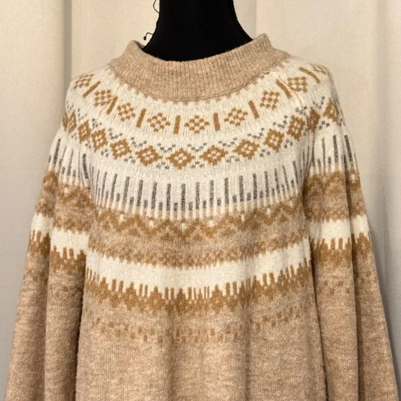 Maurices Plus Size Fair Isle Combo Sweater Dress - Picture 3 of 3